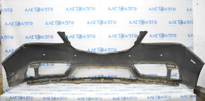 Бампер передний голый Acura MDX 14-16 дорест графит G537M под парктроники, вмятитны, слом креп