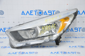 Фара передняя левая голая Ford Escape MK3 17-19 рест галоген светлая