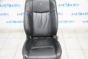 Пасажирське сидіння Infiniti JX35 QX60 13- з airbag, електро, підголів з монітор, шкіра чорна