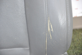 Водительское сидение Acura MDX 16-20 с airbag, электро, кожа сер, потерто