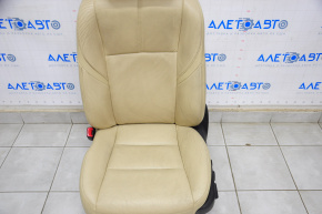 Водійське сидіння Toyota Avalon 13-18 з airbag, електро, підігрів, шкіра беж, тріщини на шкірі