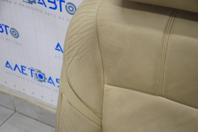 Водійське сидіння Toyota Avalon 13-18 з airbag, електро, підігрів, шкіра беж, тріщини на шкірі