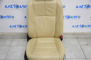Пассажирское сидение Toyota Avalon 13-18 с airbag, электро, подогрев, кожа беж, трещины на коже