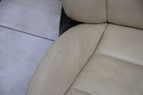Пасажирське сидіння Toyota Avalon 13-18 з airbag, електро, підігрів, шкіра беж, тріщини на шкірі