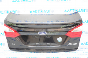 Крышка багажника в сборе Ford Fiesta 14-19 4d без спойлера, с оптикой, черный UH