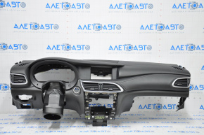Торпедо передня панель з AIRBAG Infiniti QX30 17- чорний, з динаміком Bose, подряпина, тички
