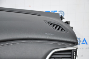 Торпедо передняя панель с AIRBAG Infiniti QX30 17- черн, с динамиком Bose, царапина, тычки