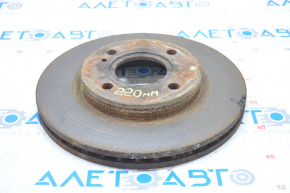 Диск тормозной передний правый Ford Fiesta 11-19 255/22.0 мм