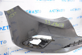 Бампер передний голый Mazda 3 14-16 BM дорест,графит 42A, вмятины, слом креп
