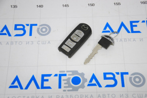 Ключ Mazda 3 14-18 BM 4 кнопки, потерт хром