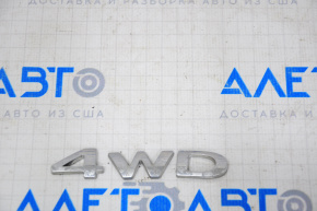 Эмблема надпись 4WD двери багажника Ford Ecosport 18-22 хром