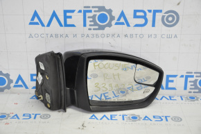 Зеркало боковое правое Ford Focus mk3 15-18 рест 8 пинов, поворотник, подогрев, черное