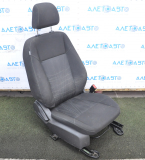 Пасажирське сидіння Ford Focus mk3 15-18 рест, без airbag, механіч, ганчірка черн, під хімч