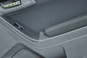 Обшивка дверей карта за прямим Subaru Forester 14-18 SJ ганчір'я чорна, зламаний креп, потертий