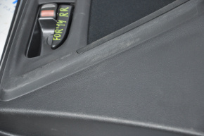 Обшивка дверей карта за прямим Subaru Forester 14-18 SJ ганчір'я чорна, зламаний креп, потертий