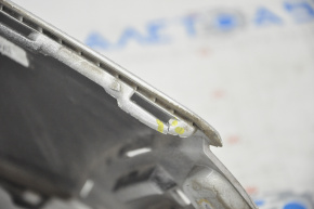 Бампер задний голый левый Ford Escape MK3 17-19 рест, серебро, надрывы креплений