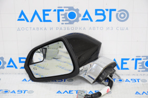 Зеркало боковое левое Lincoln MKZ 13-16 15 пинов, BSM, автозатемнение, поворотник, черное, окалины