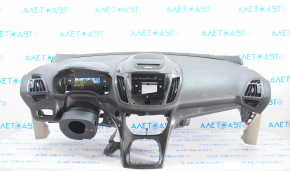 Торпедо передня панель без AIRBAG Ford Escape MK3 13-16 дорест чорний, під хімч
