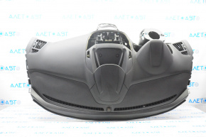 Торпедо передняя панель без AIRBAG Ford Escape MK3 13-16 дорест черная, отсутствует планка бордачка