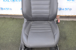 Пасажирське сидіння Ford Escape MK3 13-19 з airbag, електро, шкіра чорна