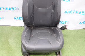 Пассажирское сидение Ford Fusion mk5 13-16 без airbag, titanium, электро, кожа черн, примято