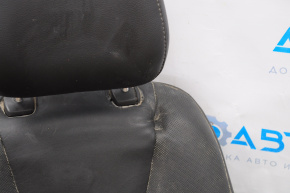 Пассажирское сидение Ford Fusion mk5 13-16 без airbag, titanium, электро, кожа черн, примято