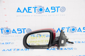 Зеркало боковое левое Jeep Compass 17- 3+4 пинов, поворотник, подогрев, красное