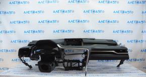 Торпедо передняя панель без AIRBAG Lexus RX350 16-22 черная, стрельнувшая
