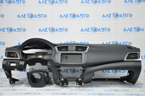 Торпедо передняя панель с AIRBAG Nissan Sentra 13-19 черн