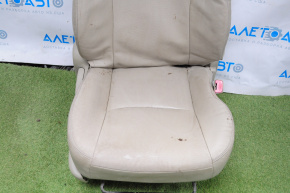 Пассажирское сидение Toyota Prius 30 10-15 без airbag, механич, кожа беж, под химчистку