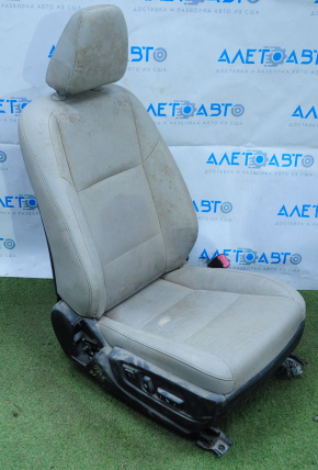 Пасажирське сидіння Lexus ES300h ES350 13-18 без airbag, електро, підігрів, шкіра сірий, під чистий