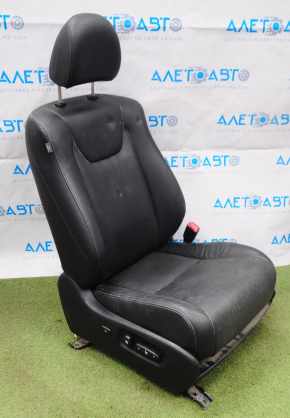 Пасажирське сидіння Lexus RX350 RX450h 10-15 без airbag, електро, шкіра черн, потертості
