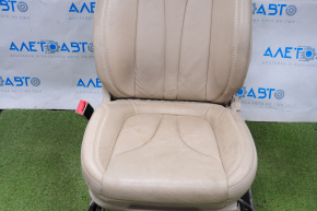 Водійське сидіння Lincoln MKX 16- без airbag, електро, шкіра беж, без накладки