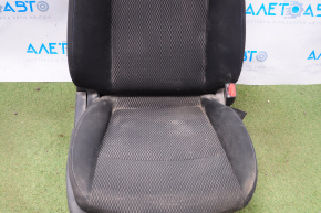 Пассажирское сидение Nissan Leaf 13-17 без airbag, механ, тряпка черн, без подголов,под чистку