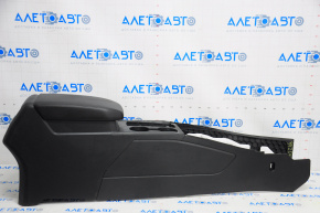 Консоль центральна підлокітник та підсклянники VW Atlas 18- шкіра, чорна, подряпини