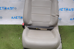 Сидіння водія VW Passat b8 16-19 USA без airbag, електро, шкіра сіра