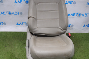 Пасажирське сидіння VW Passat b8 16-19 USA без airbag, механіч, шкіра сіра