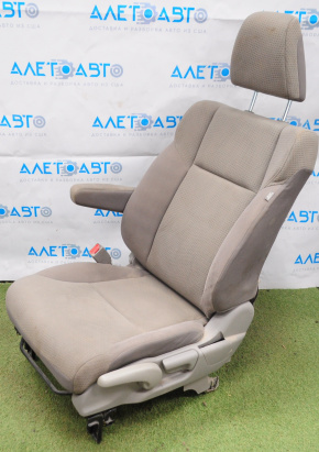 Водійське сидіння Honda CRV 12-14 без airbag, механіч, ганчірка сіра