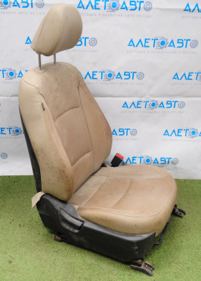 Пасажирське сидіння Kia Optima 11-15 без airbag, механіч, шкіра беж, під чищення