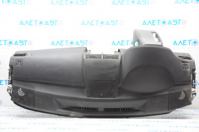Торпедо передняя панель без AIRBAG Toyota Camry v55 15-17 usa черн, вставки под дерево, надрыв, царапина