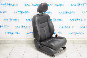 Пасажирське сидіння Nissan Murano z52 15-17 з airbag, механічне, шкіра чорна