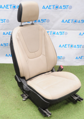 Пасажирське сидіння Chevrolet Volt 11-15 без airbag, механ, шкіра беж, потерта, під чищення