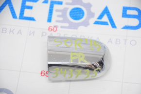 Заглушка внешней ручки передняя правая Kia Sorento 10-15 хром, тычки