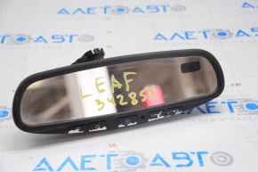 Дзеркало внутрішньосалонне Nissan Leaf 11-17 чорне з керуванням авто затемненням та компасом, затерті кнопки