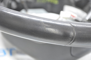 Кермо голий Chevrolet Volt 11-15 шкіра чорна з графіт накладкою, тріщини на шкірі