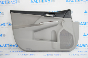 Обшивка дверей картка перед лев Toyota Camry v50 12-14 usa сіра, подряпини