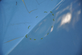 Четверть крыло задняя правая Nissan Leaf 13-17 голубая, с центральной стойкой, примята, тычки