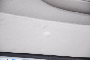 Обшивка двери карточка передняя левая Toyota Camry v40 серая, велюр, побелел пластик