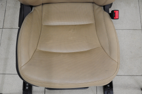 Пассажирское сидение Hyundai Sonata 11-15 с airbag, механич, кожа беж