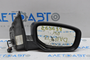 Зеркало боковое правое Dodge Dart 13-16 3 пина, черное, разбит элемент